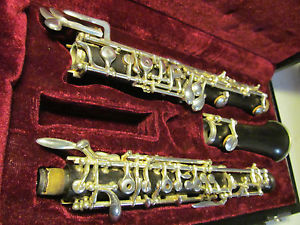 Hautbois Oboe vintage F. Loree Paris Wooden oboe Cabart