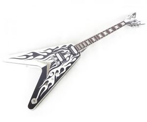 Dean Michael Schenker Custom Flame Graphic V Type Used Electric Guita From JP