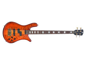Spector Euro4 LX 4-String Bass Guitar Bartolini PJ Pickups Ultra Amber Gloss