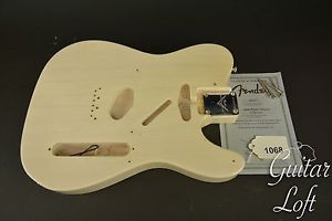 2005 Fender Custom Shop Jimmy Bryant Telecaster Body - COA - Neck Plate & Screws