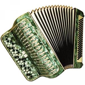3 Row Weltmeister, Perfect German Button Chromatic Accordion Bayan 100 Bass, 782