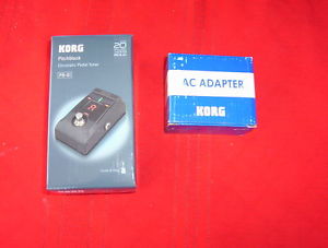 KORG PB-01 Pitchblack chromatic  Pedal tunerwith Korg power supply