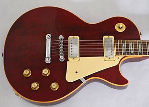 Gibson Les Paul Deluxe 1976  Red Wine Original Chainsaw Hard Case.
