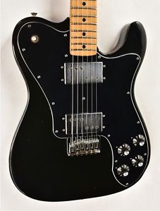1977 Fender Telecaster Deluxe BLACK w/Original Case ~CLEAN~ Vintage 1970 Guitar