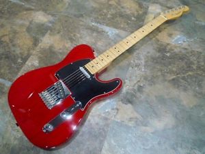 Fender Telecaster Red w/hard case Free shipping Guiter Bass From JAPAN #N34