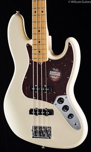 Fender American Standard Jazz Bass® Olympic White, Maple (516)