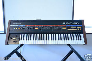 Roland Juno-60 polyphonic synthesizer professional overhauled!! w/ case