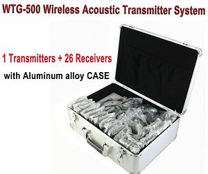 WTG-500 Tour Guide UHF Wireless System with Alumnium Alloy 1 T & 26 Receivers