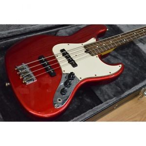 Bacchus Hand Craft Series Jazz Bass Type Red Used Electric Bass Guitar Japan F/S