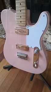Custom Shop Tele, Shell Pink P90s LOOK!