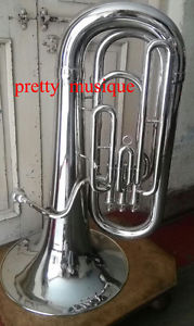 TUBA DIPLOMAT MODEL PROFESIONAL EB FLAT BIGGEST SIZE MADE OF PURE BRASS CHROME