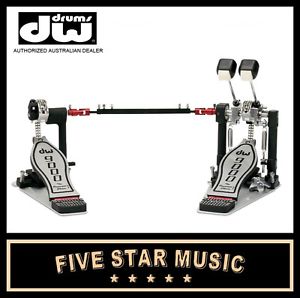 DW 9000 SERIES HARDWARE DOUBLE BASS DRUM KICK PEDAL WITH HARDCASE - DWCP9002PC