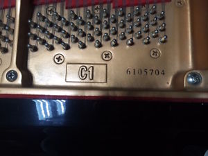 Yamaha C1 Baby Grand Piano Mark IV- Polished Ebony SER#6105704 YEAR 2006