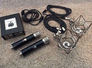 Charter Oak S600 Vacuum Tube Cardioid Condenser Microphone Matched Pair USA Made