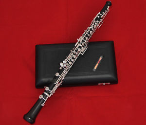 Brand new Professional Ebony Wooden Oboe C Key Silver Plated With Wood Case