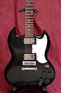 1977 Gibson SG Standard RARE FACTORY BLACK! Orig. TARBACK Pickups, FREE USA SHIP