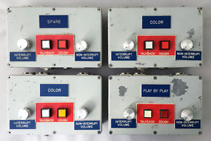 4x Daltech Announcer's Talkback Boxes with Cough buttons