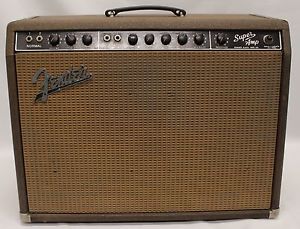Vintage 1962 Fender Super Amp Brownface 2x10 Combo Amplifier