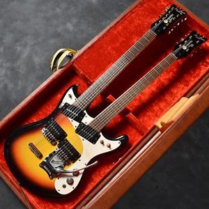 Mosrite Joe Maphis Double Neck Electric Guitar Used Rare 1967 VINTAGE Hard Case
