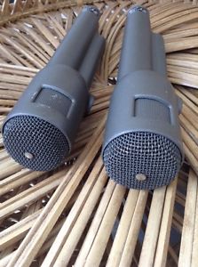 TWO--EV ELECTRO VOICE 666 MICROPHONES--HARDLY USED--ALL ORIGINAL WITH EV BOXES