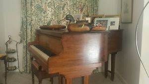 baby grand piano alwyn katz good cond stool incl.