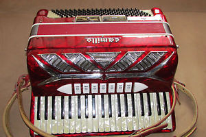 Vintage Accordion Made in Italy Camillo II Guerrini 7 Register 120 Bass Beauty
