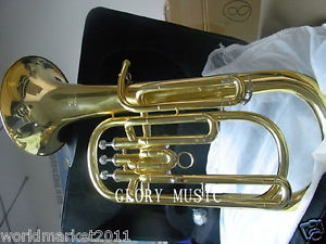 #4 New Hand Polished Gold Lacquer Standard Musical Instruments Euphonium