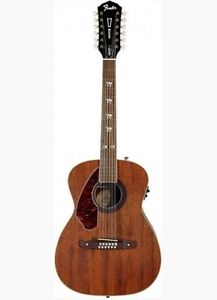 Fender Tim Armstrong Hellcat-12st Acoustic LH Natural w/soft case F/S #Q341