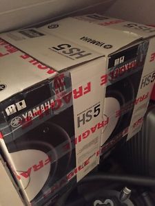 Yamaha HS5 Studio Monitors & Yamaha HS8S Subwoofer Mint Condition Boxed