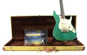 Zion Bent T Electric Guitar - Transparent Green w/Original Tweed Case - S/S/S