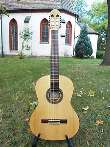 Spanische Konzert Gitarre Hibari # 3, Fichte, Kirsche, Rosenholz