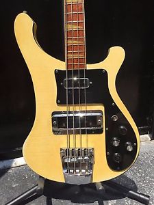 1979 Vintage Rickenbacker 4001 Electric Bass Guitar WHITE +OHSC