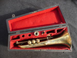 EXTREMELY RARE FRENCH BESSON SOPRANO Eb FLUGELHORN/SAXHORN - 1880 - GREAT PLAYER