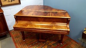 Reconditioned,Vintage, Walnut, Baby Grand Grand Piano. CAN DELIVER.
