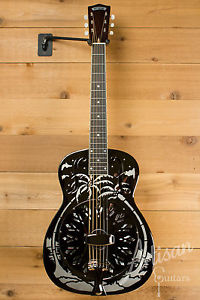 National ResoPhonic Style O 14 Single Cone Brass Body with Bright Nickel Finish