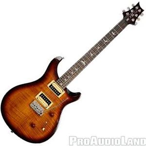 PRS Custom 24 SE Electric Guitar Tobacco Sunburst Flame Maple w/Gig Bag NEW