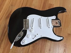 Fender Stratocaster Road Worn 50s LOADED BODY Black W/ Case + Extras