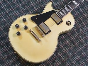 1997 Gibson USA Les Paul Custom Guitar Left Handed! White/Gold! Lefty,LH! w/OHSC