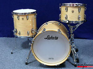 Ludwig USA Classic Maple "Be-Bop" Shellset in "Natural Maple"  -  18,12,14"