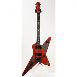 No Brand Random Star Type Red Distinctive Body Shape Used Electric Guitar Japan
