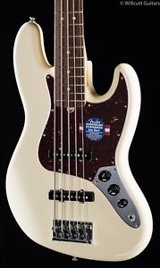 Fender American Standard Jazz Bass V Olympic White (165)