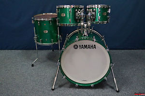 Yamaha Absolute Hybrid Maple Shellset  -  "Green Sparkle"  -  20,10,12,14"