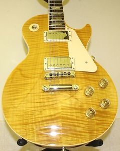 2012 Gibson Les Paul Standard Premium Electric Guitar Trans Amber