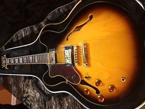 Epiphone Sheraton II Left-Handed Electric Guitar W/Dimarzio EJ Customs and HSC!