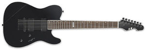 ESP E-II TE-7 7-string EMG 81-7 Pickups Electric Guitar Black w/ Gig Bag TE7