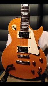 Epiphone Les Paul Classic Birdseye maple Amber 1993 right-handed,solid body.