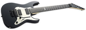 NEW ESP E-II MR7 BLK 7 String Matte Black 3Pc Maple Neck Electric Guitar w/Case