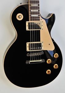 2004 Gibson Les Paul Standard Ebony BLACK ~MINT~ Electric Custom Color Guitar