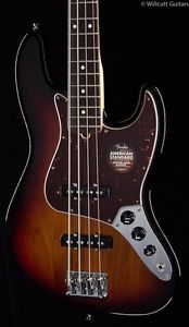 Fender American Standard Jazz Bass® 3-Tone Sunburst, Rosewood (413)