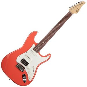 Suhr Classic Pro Indian Rosewood HSS Electric Guitar Fiesta Red Finish